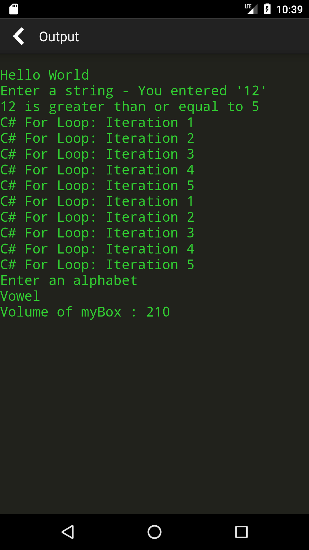 اسکرین شات 2 برنامه C# Programming Compiler