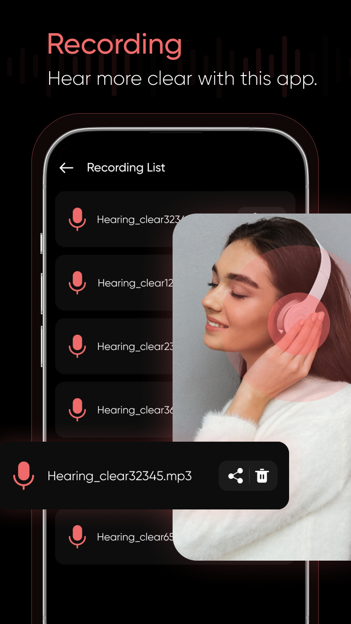 اسکرین شات 4 برنامه Hearing Clear: Sound Amplifier