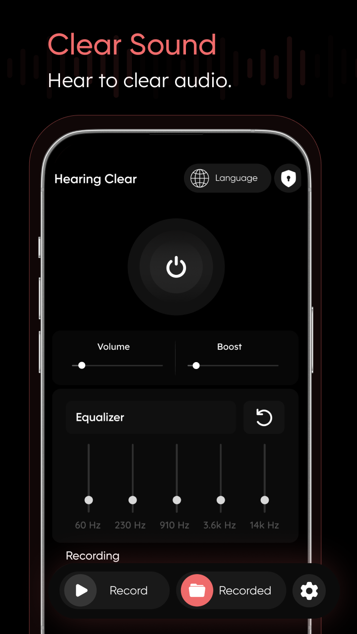 اسکرین شات 3 برنامه Hearing Clear: Sound Amplifier