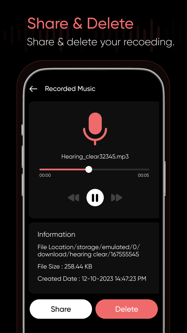 اسکرین شات 7 برنامه Hearing Clear: Sound Amplifier