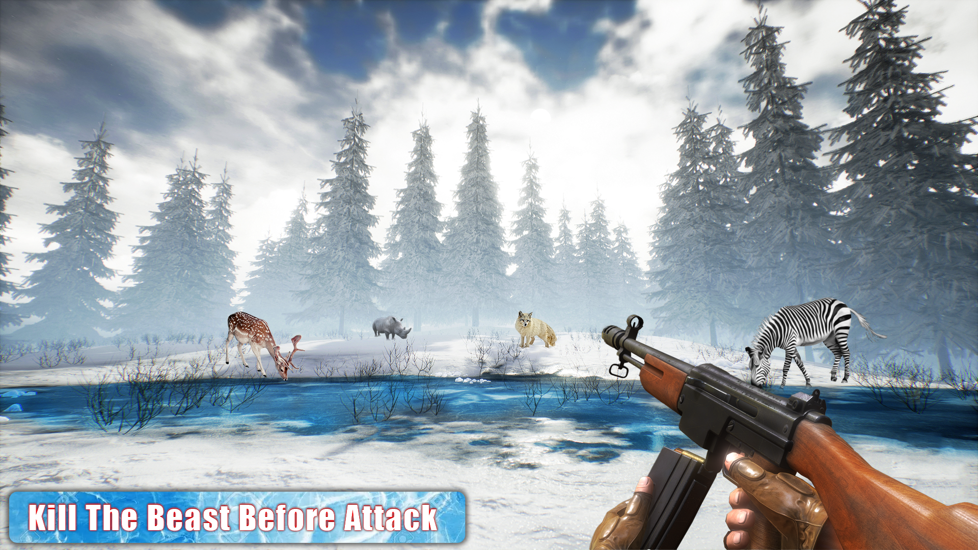 اسکرین شات 2 بازی Real Wild Animal Hunting Games