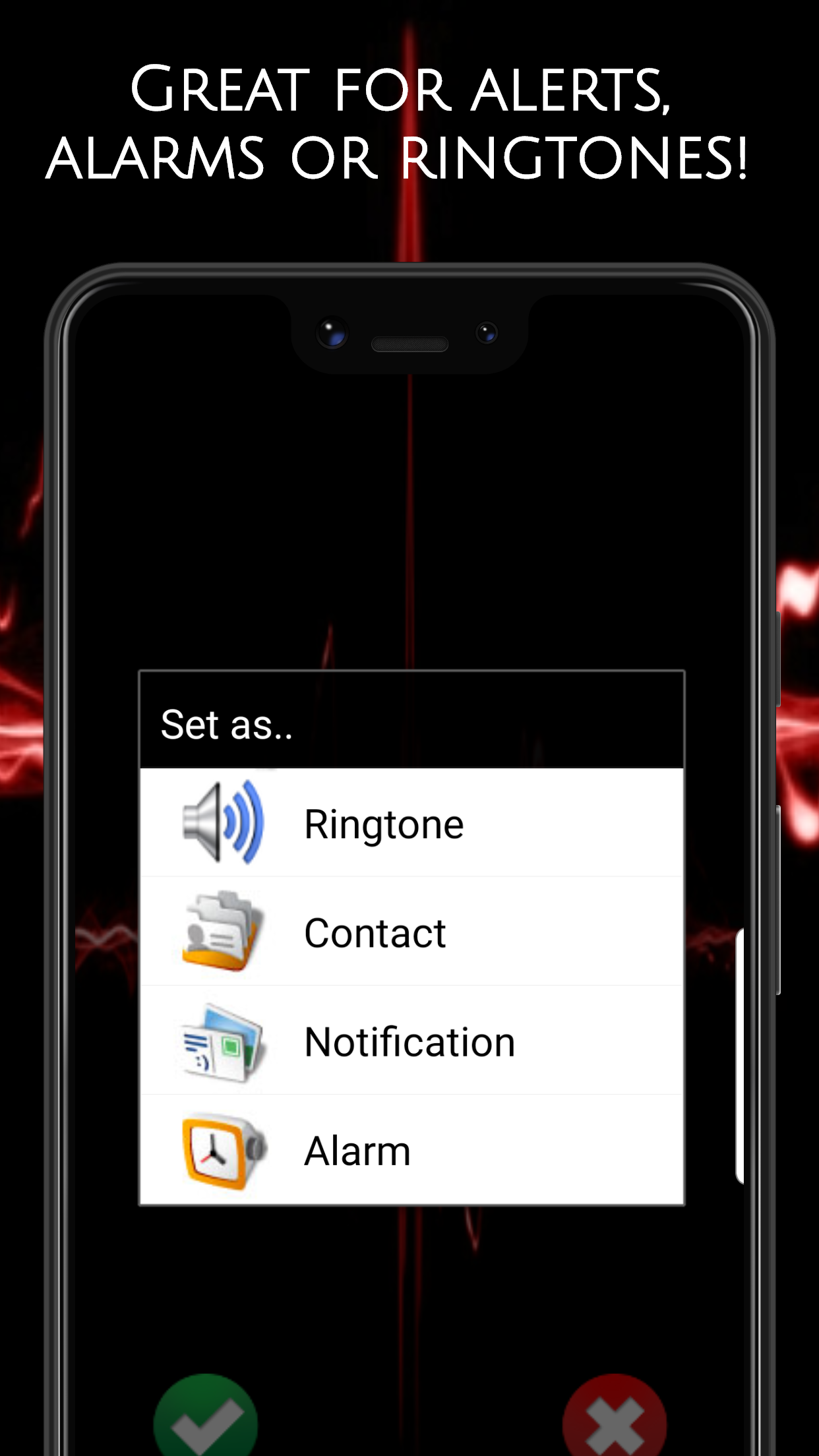 اسکرین شات 3 برنامه Notification Ringtones