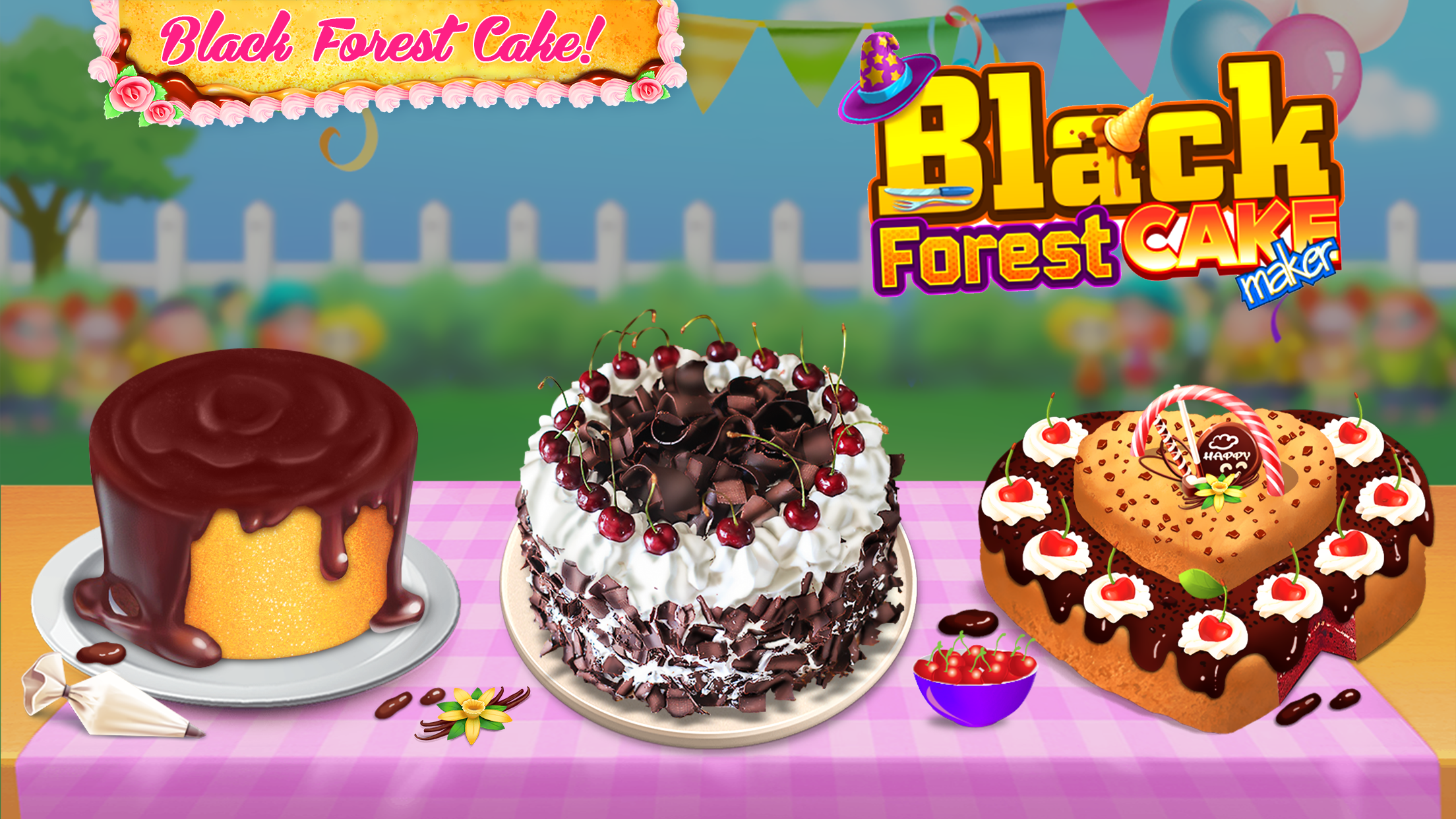 اسکرین شات 1 بازی Black Forest Cake Maker
