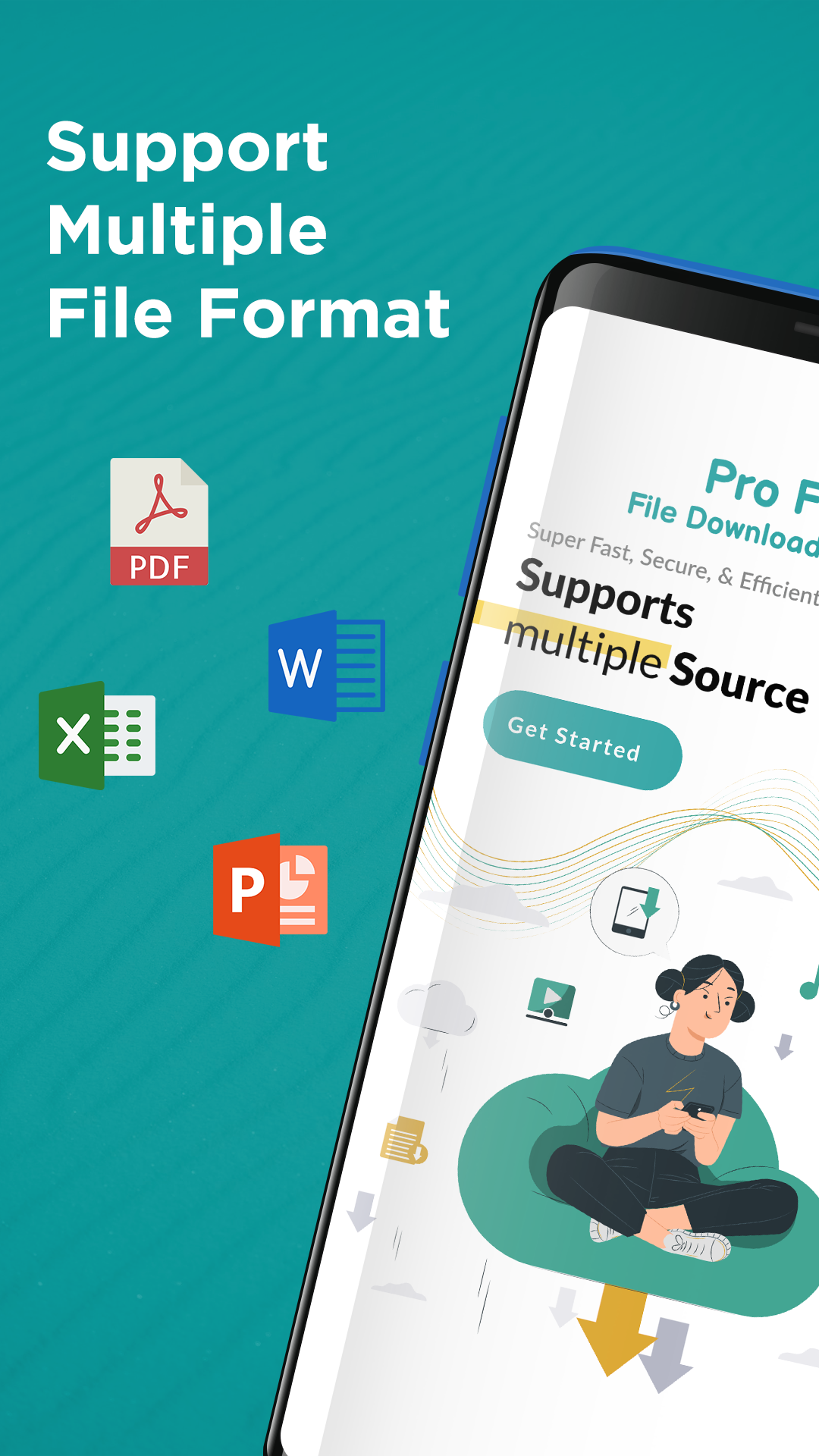 اسکرین شات 1 برنامه Pro FDM: File Download Manager