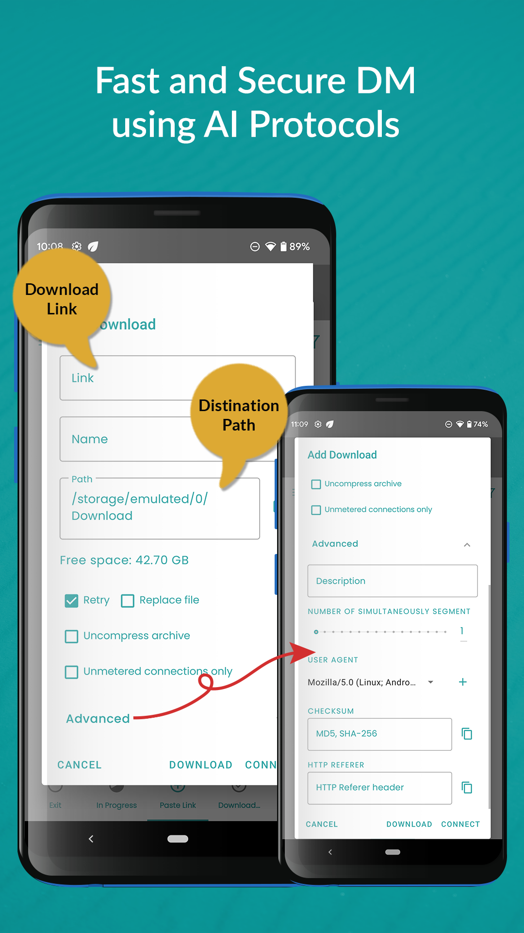اسکرین شات 3 برنامه Pro FDM: File Download Manager