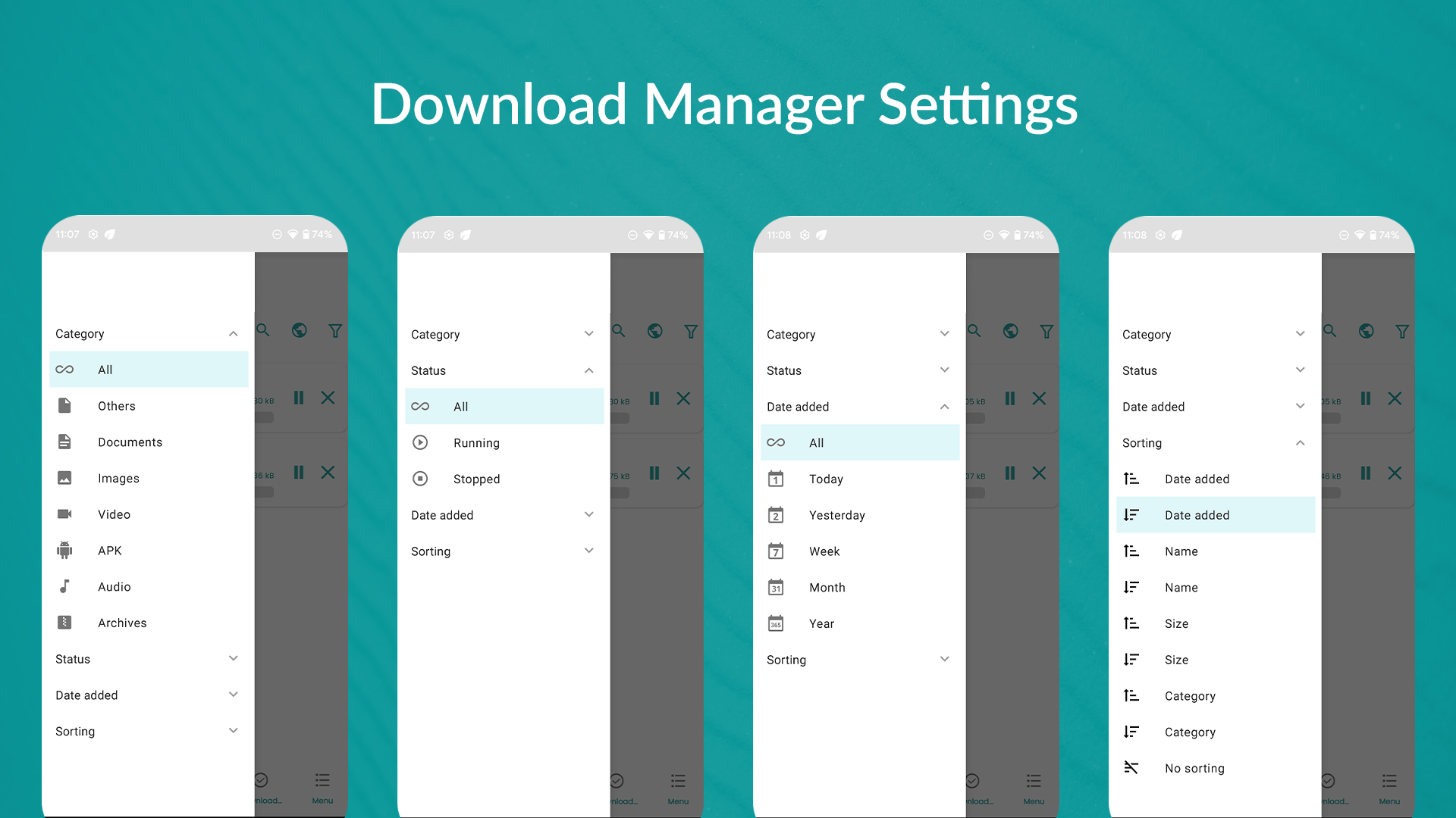 اسکرین شات 6 برنامه Pro FDM: File Download Manager