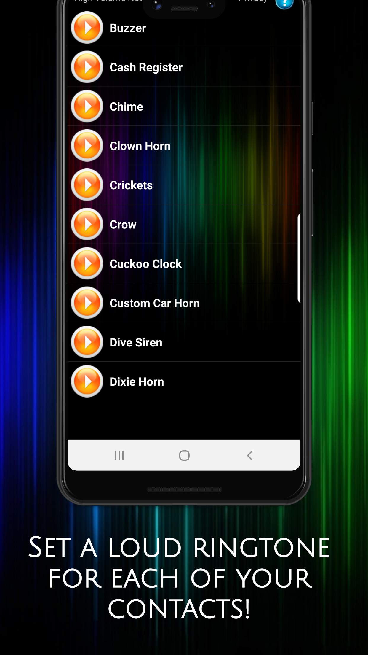 اسکرین شات 4 برنامه High Volume Notifications