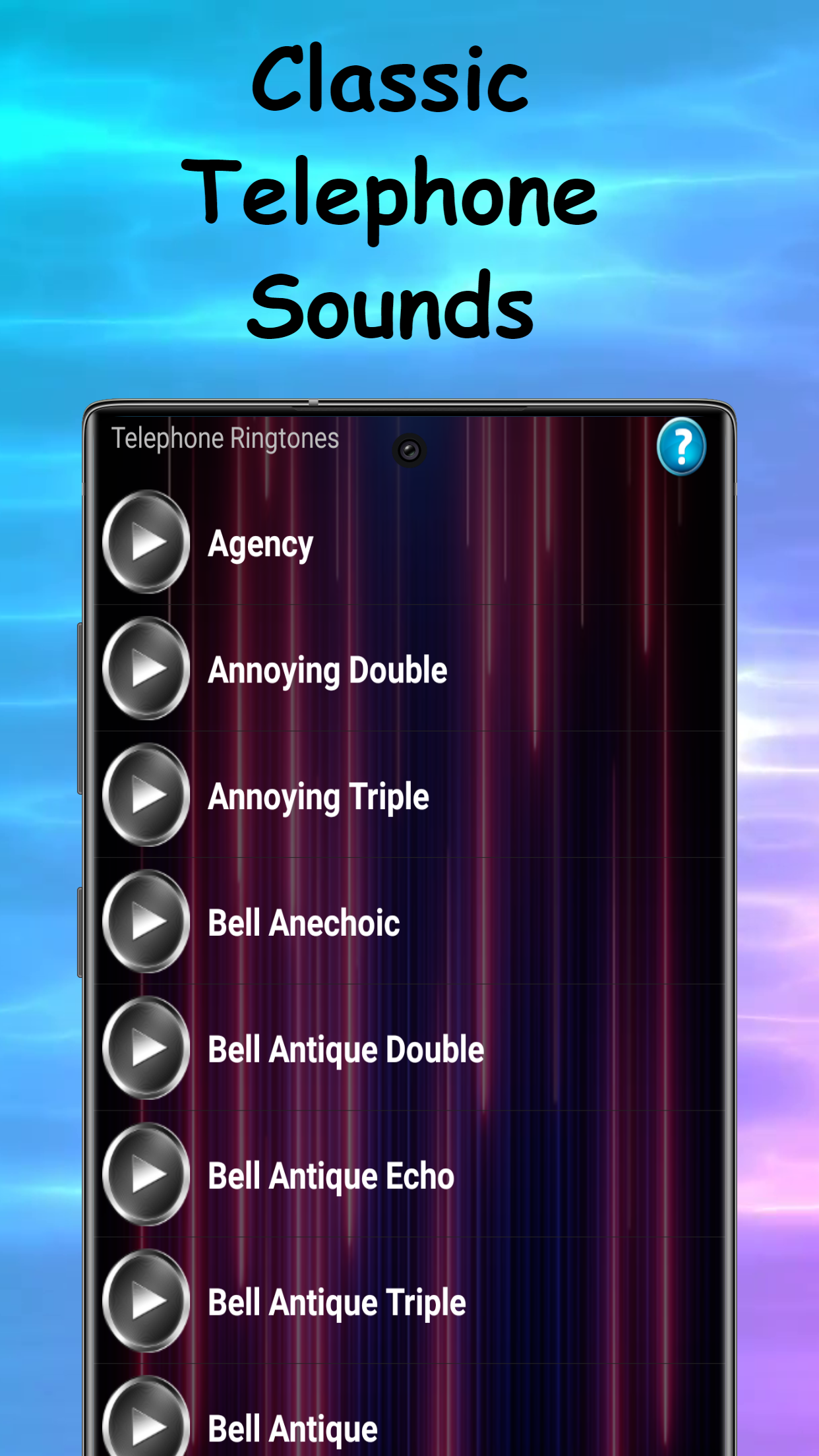 اسکرین شات 1 برنامه Telephone Ringtones