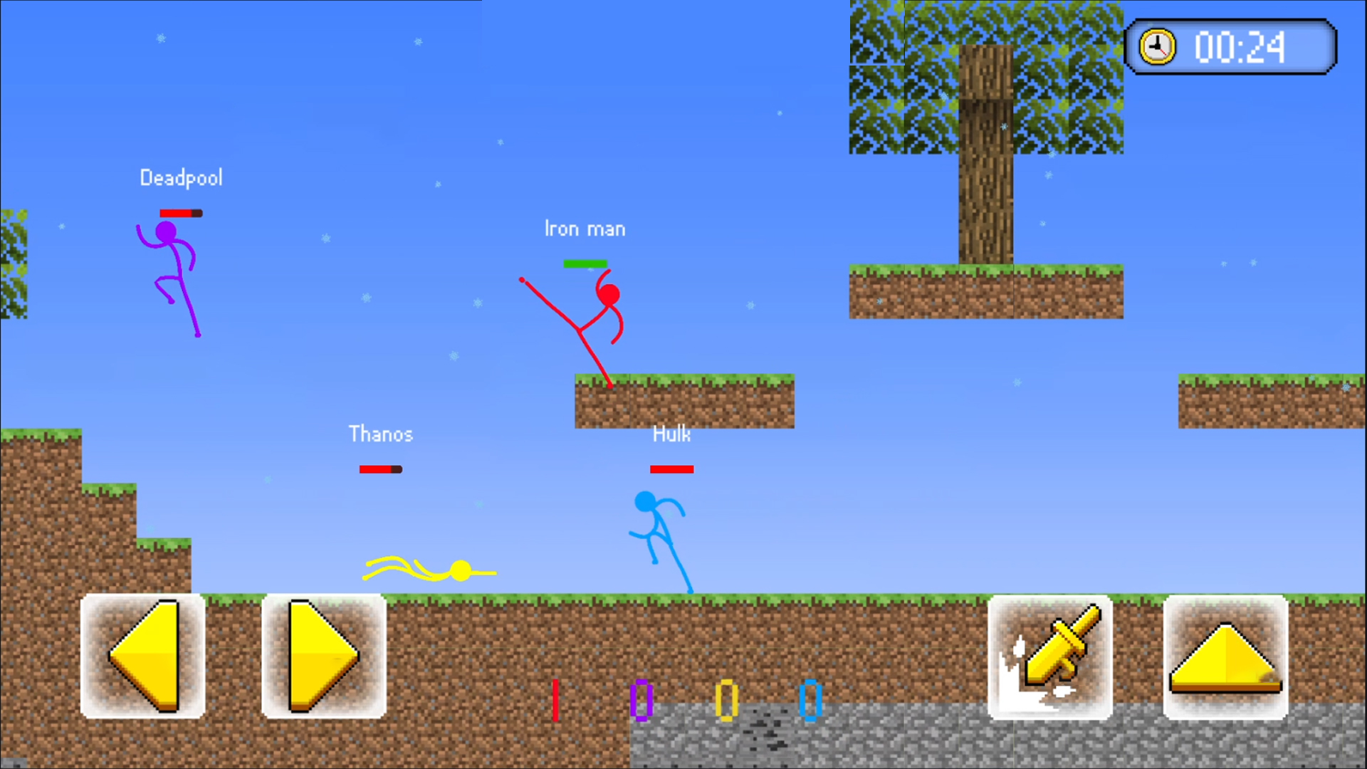اسکرین شات 1 بازی Stickman Hero Fight Battle War