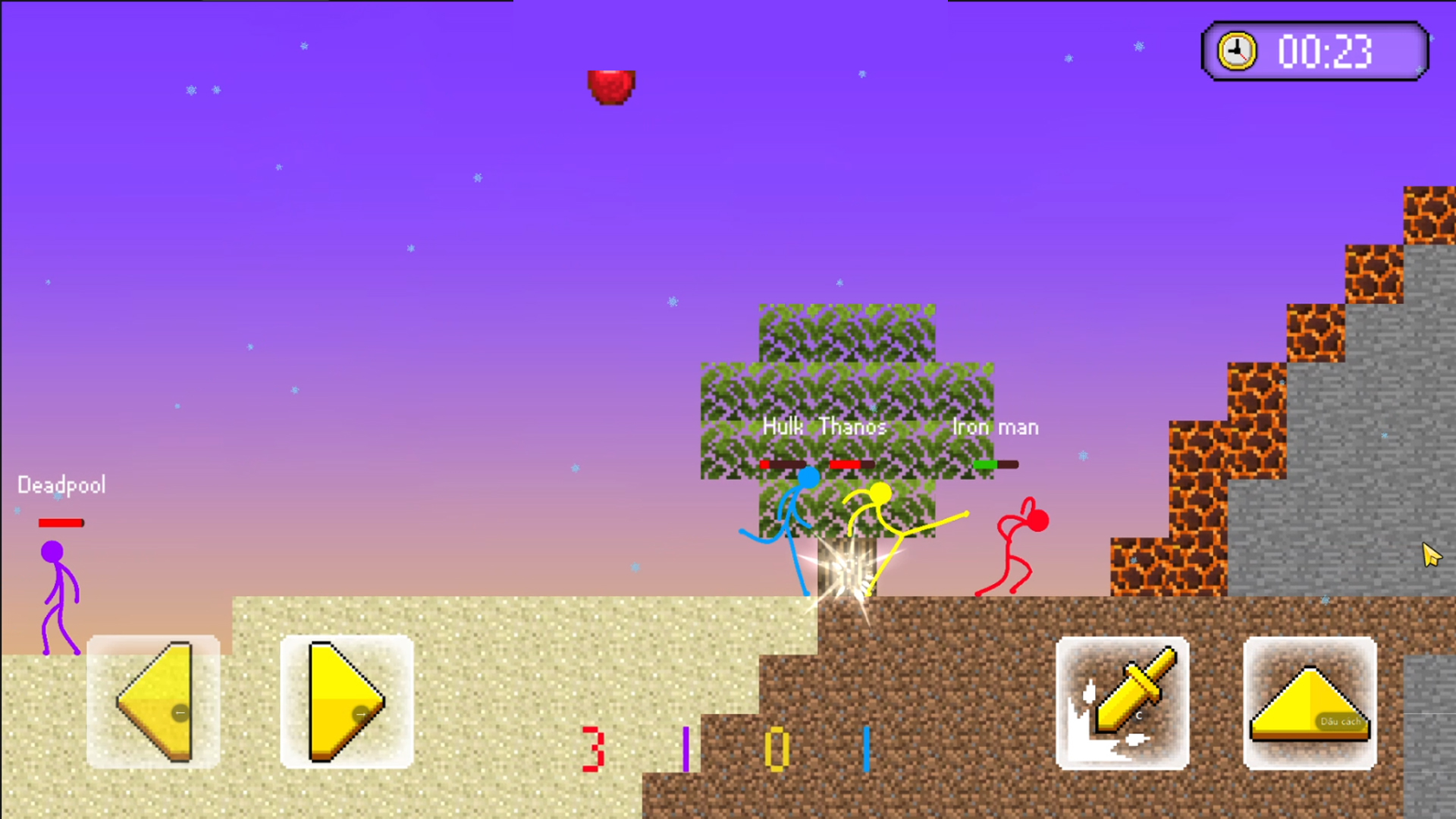 اسکرین شات 4 بازی Stickman Hero Fight Battle War