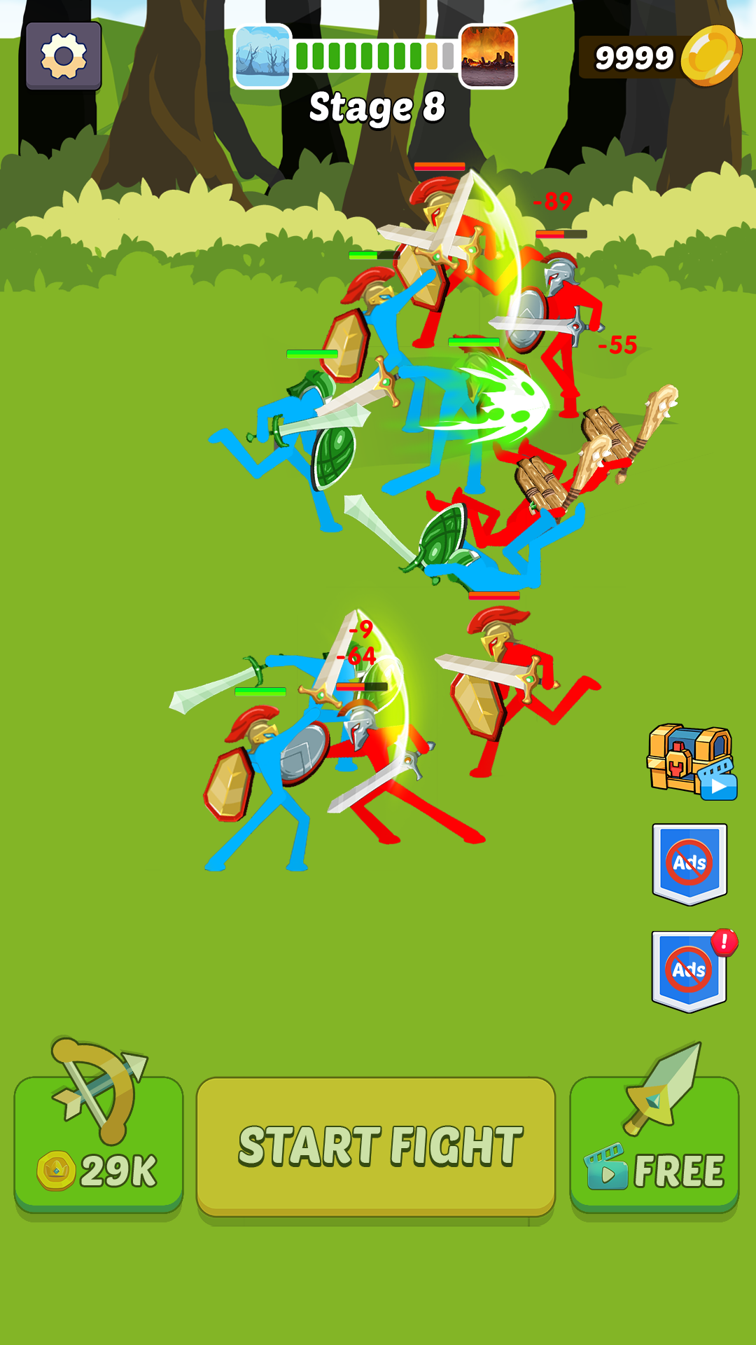 اسکرین شات 1 بازی Epic super stickman merge