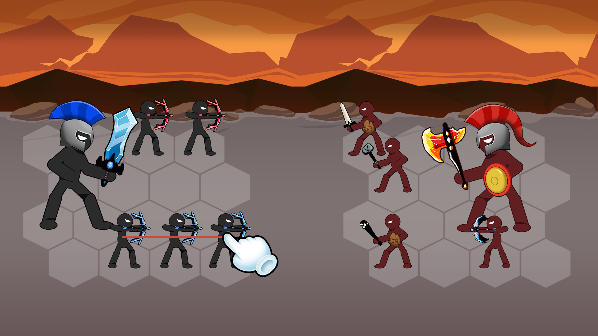 اسکرین شات 4 بازی Stickman War Merge Master