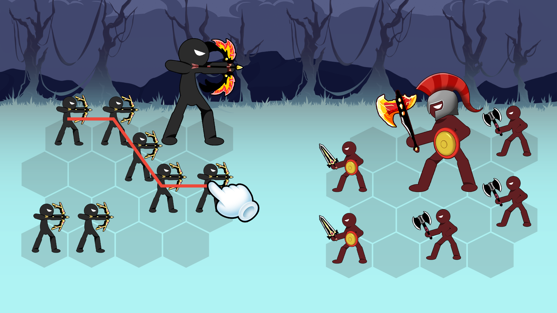 اسکرین شات 1 بازی Stickman War Merge Master