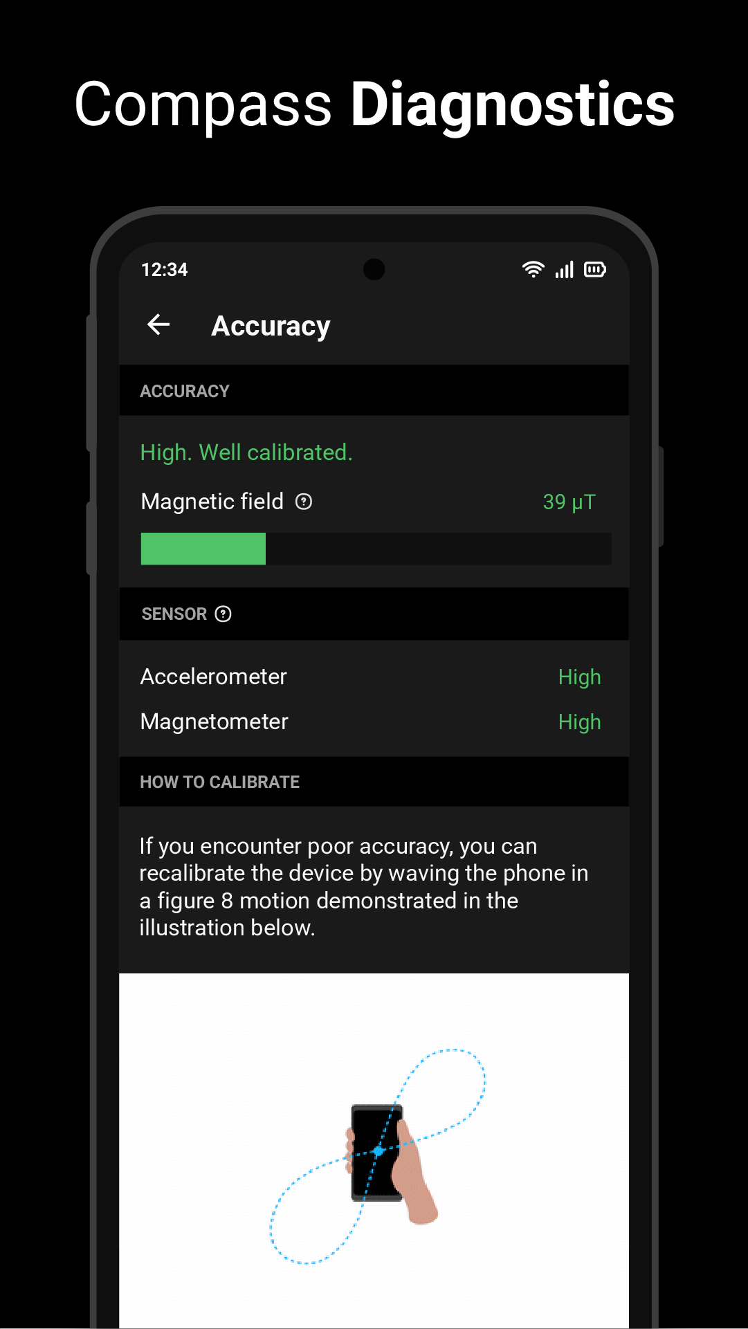 اسکرین شات 5 برنامه Digital Compass