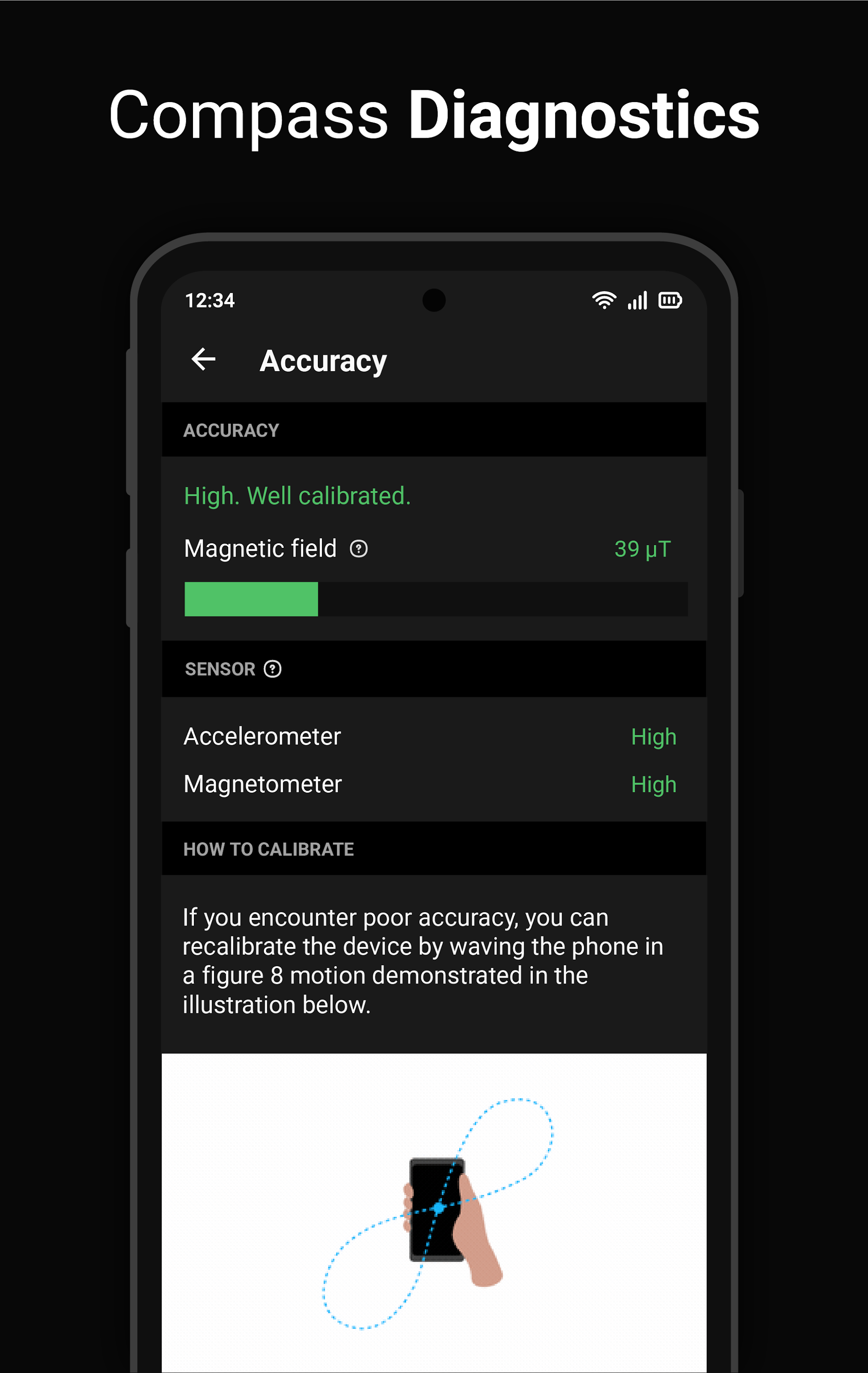 اسکرین شات 5 برنامه Digital Compass