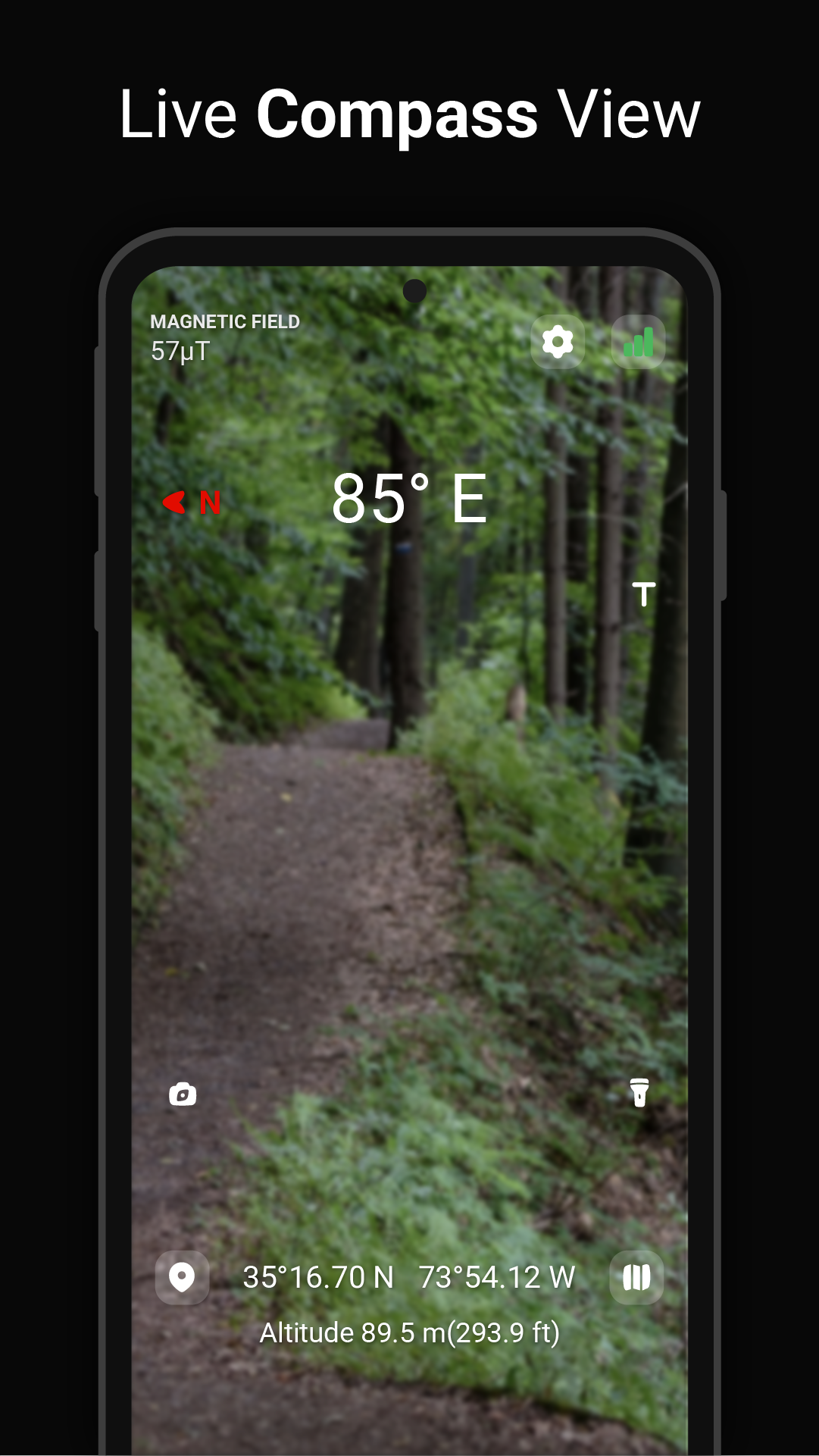 اسکرین شات 2 برنامه Digital Compass