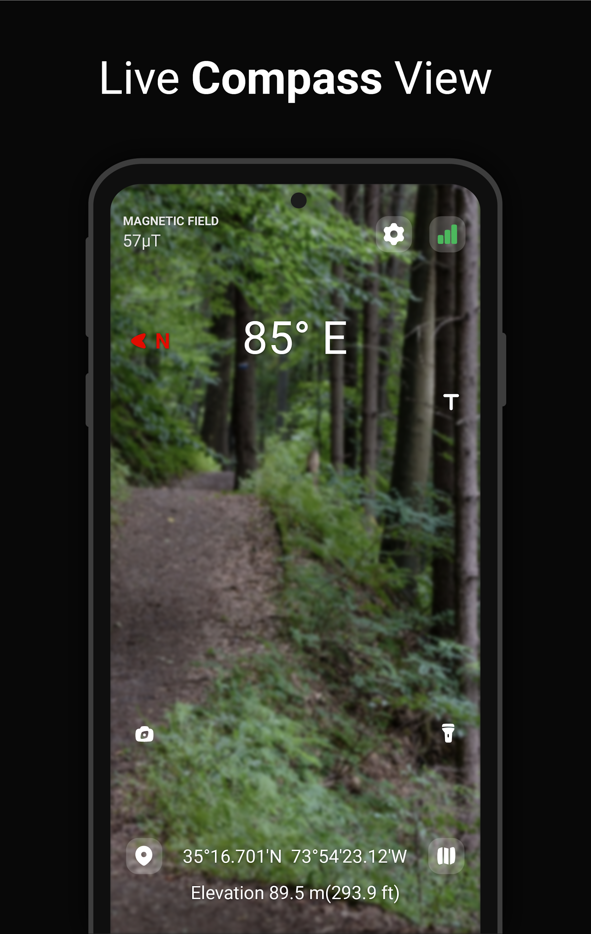 اسکرین شات 2 برنامه Digital Compass