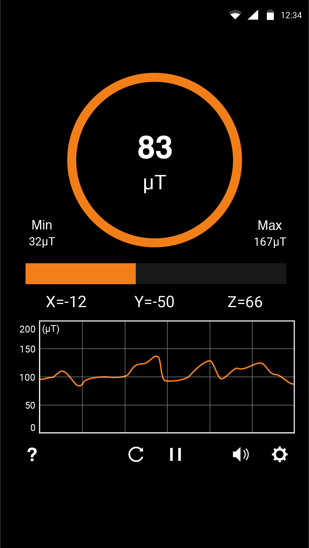 اسکرین شات 4 برنامه Metals Detector: EMF detector