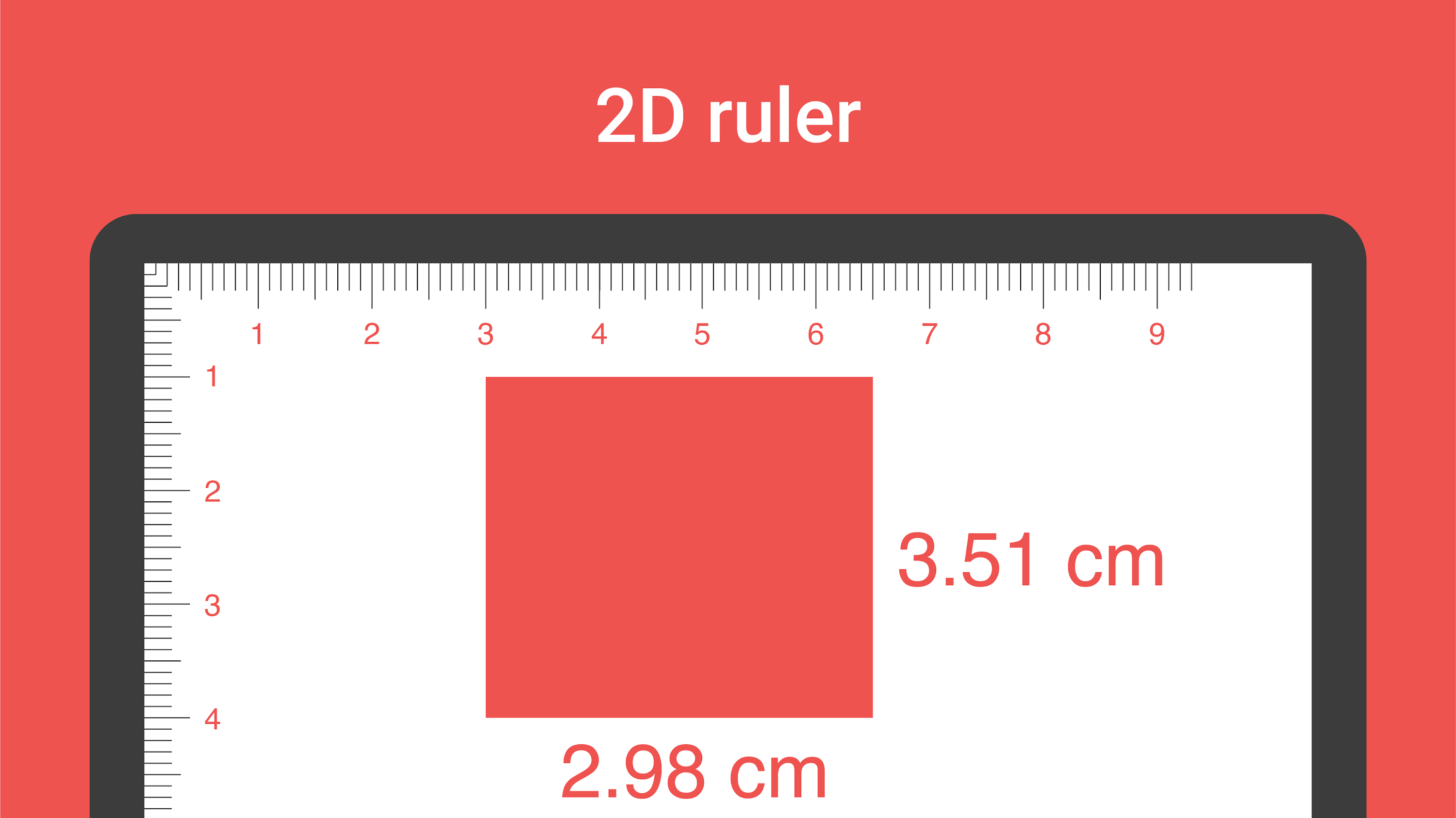 اسکرین شات 2 برنامه Digital Ruler : Inches & cm
