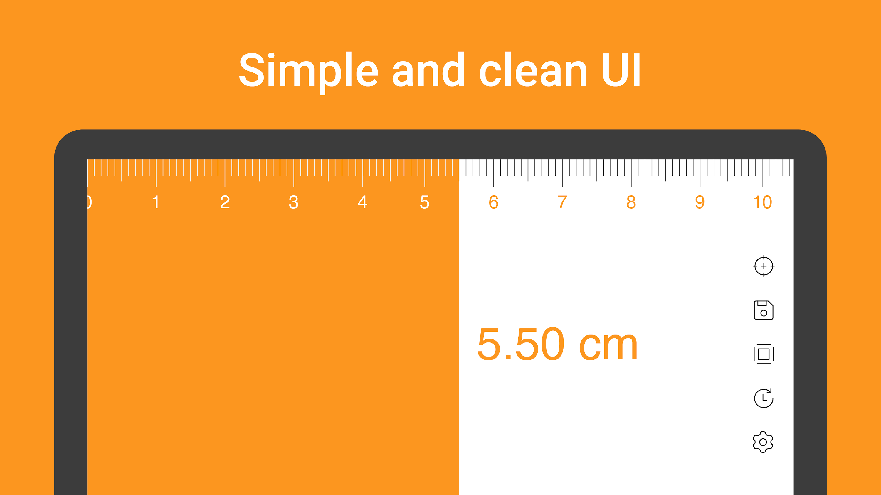اسکرین شات 1 برنامه Digital Ruler : Inches & cm