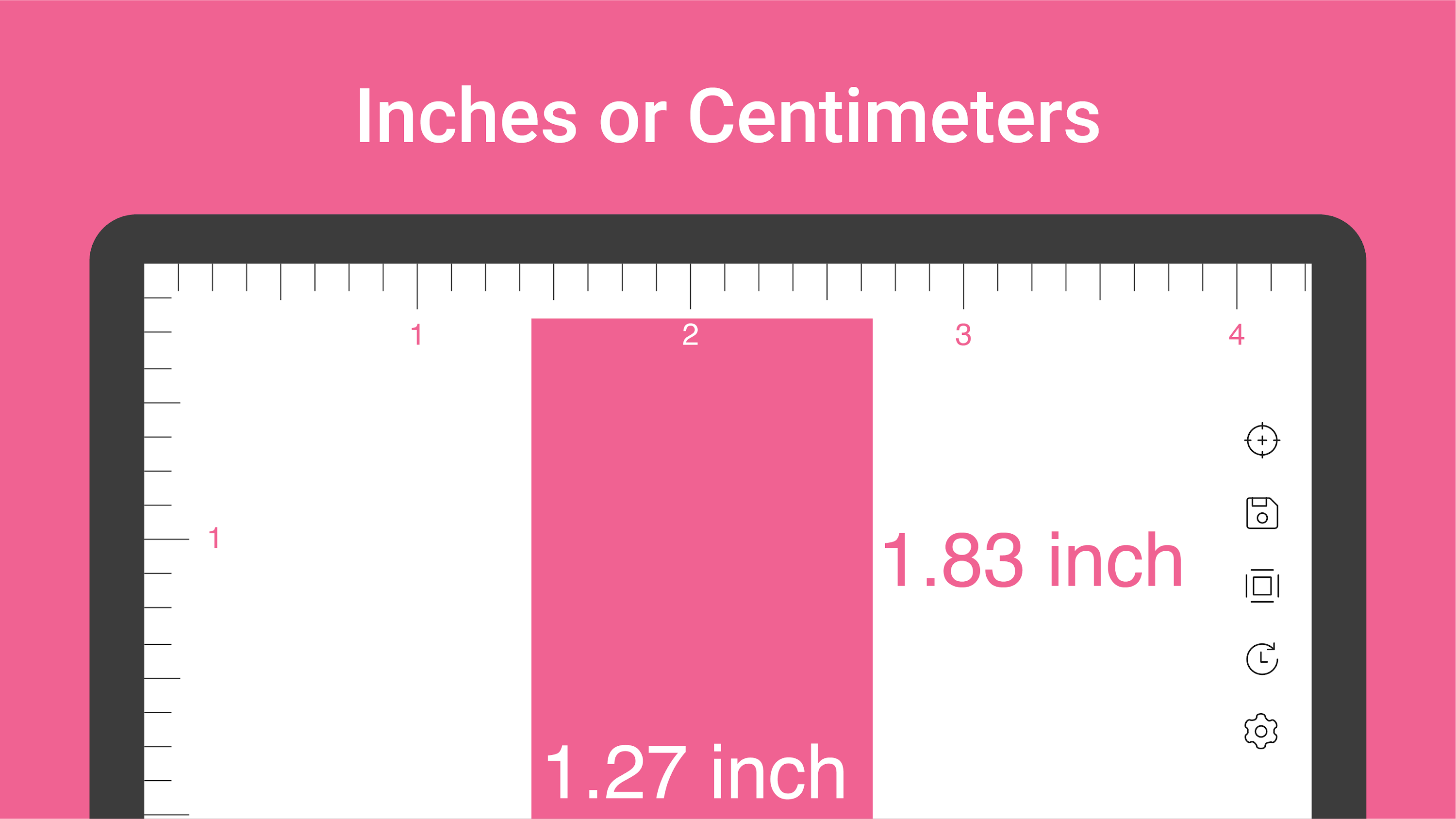 اسکرین شات 5 برنامه Digital Ruler : Inches & cm