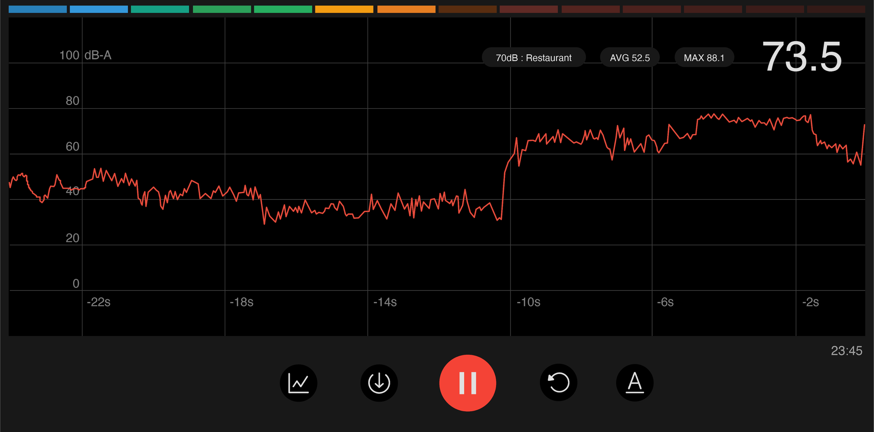 اسکرین شات 6 برنامه Sound meter : SPL & dB meter