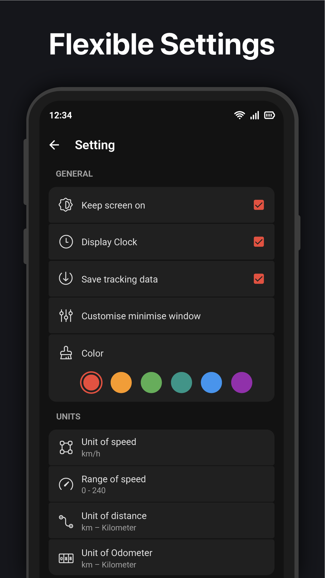 اسکرین شات 7 برنامه GPS Speedometer : Odometer HUD