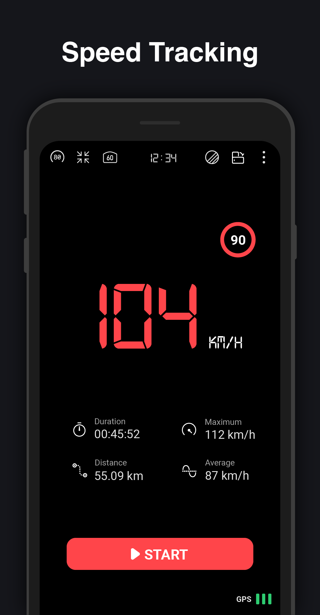 اسکرین شات 2 برنامه GPS Speedometer : Odometer HUD