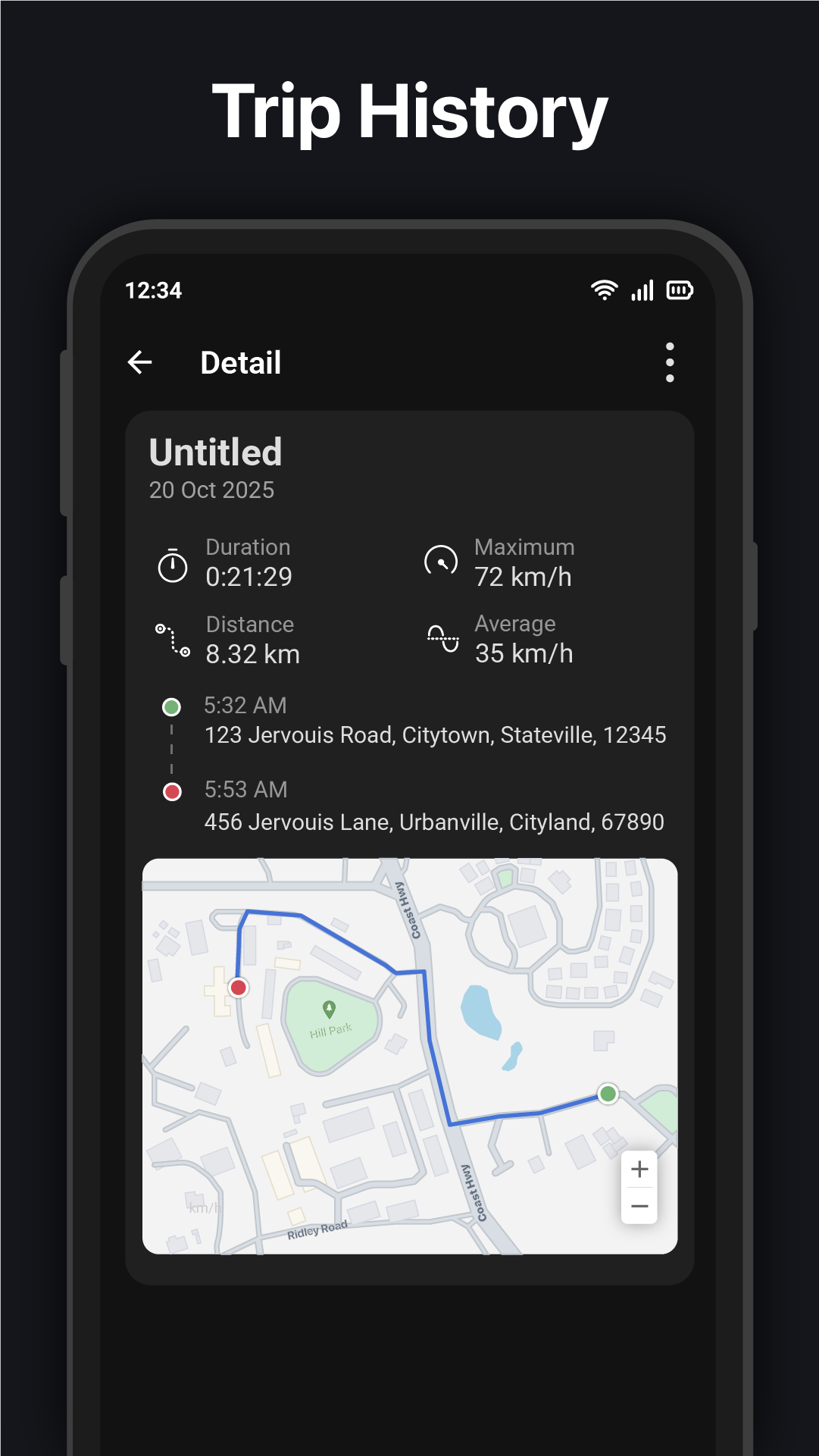 اسکرین شات 6 برنامه GPS Speedometer : Odometer HUD