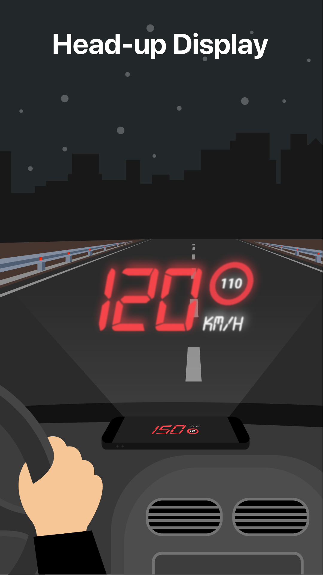 اسکرین شات 4 برنامه GPS Speedometer : Odometer HUD