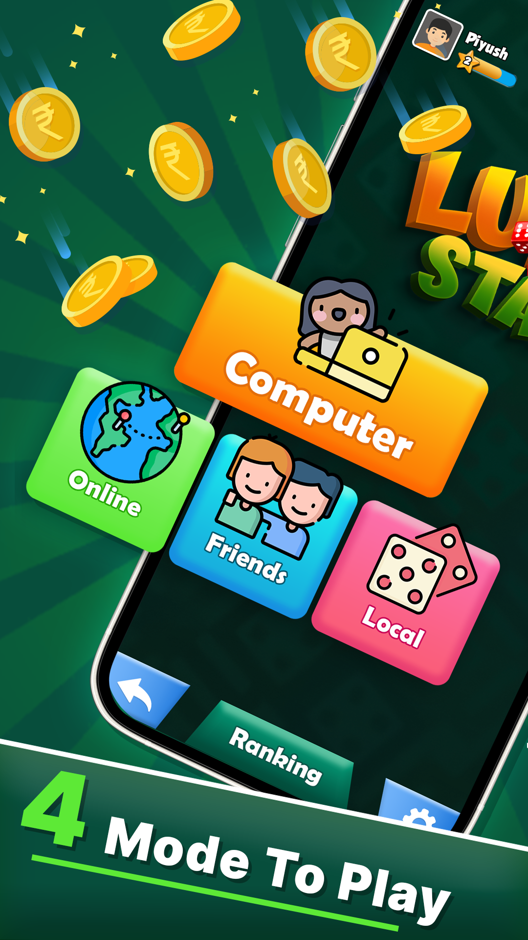 اسکرین شات 1 بازی Ludo Star