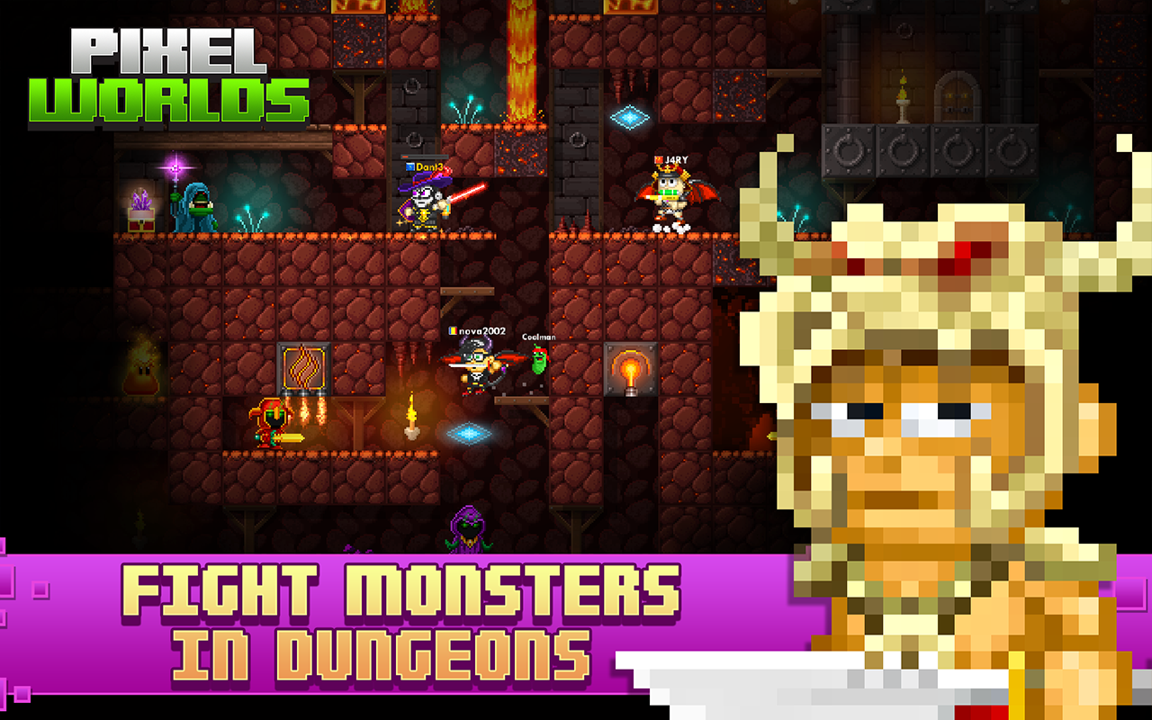 اسکرین شات 3 بازی Pixel Worlds: MMO Sandbox
