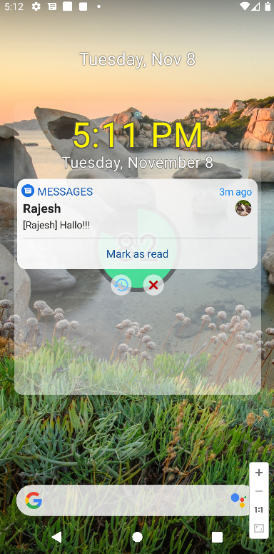 اسکرین شات 8 برنامه Notification Widget