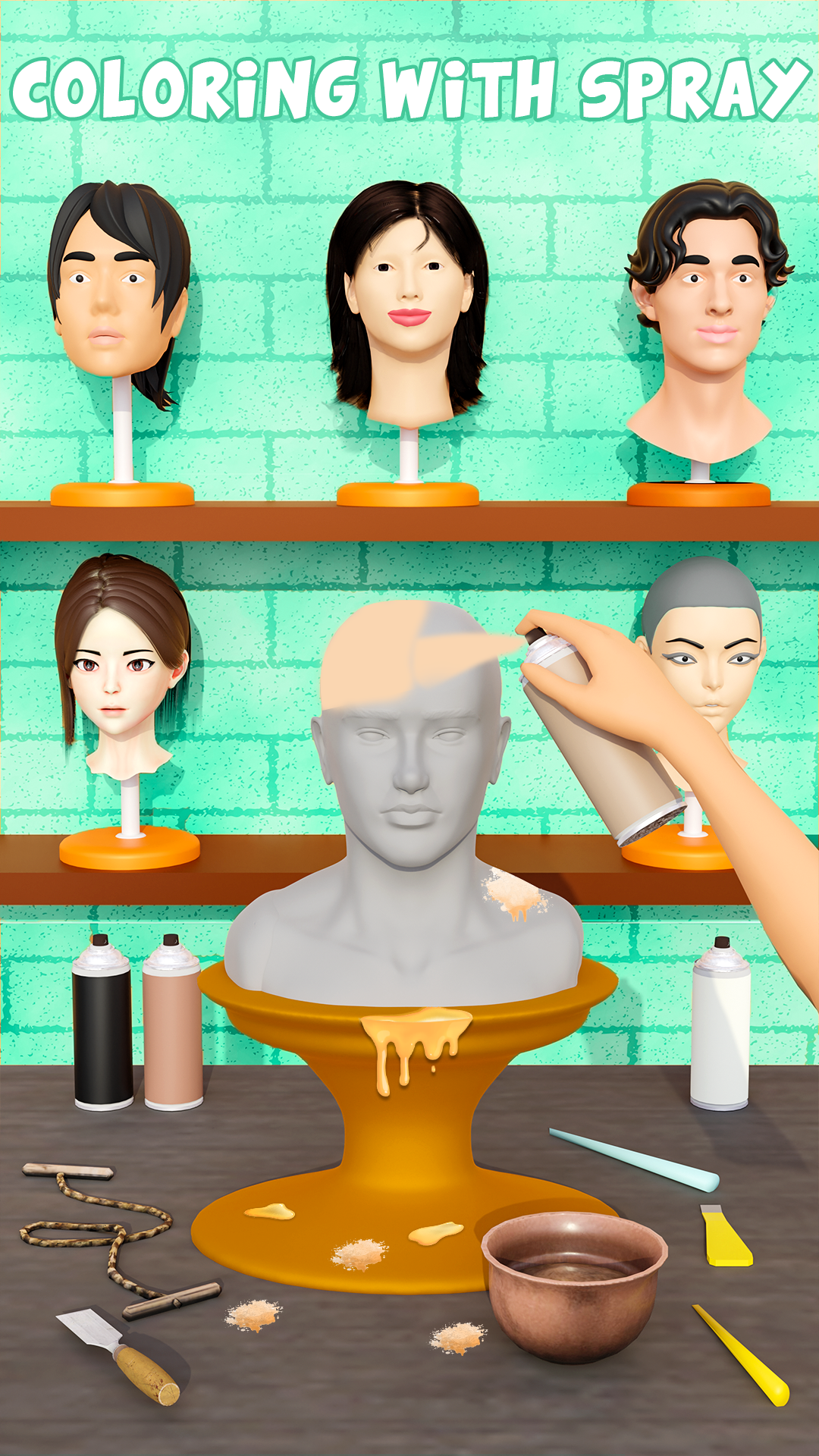 اسکرین شات 5 بازی Face Sculpt 3D Sculpting Games