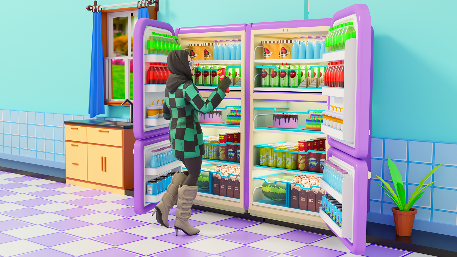 اسکرین شات 5 بازی Fill The Fridge Organizer Game