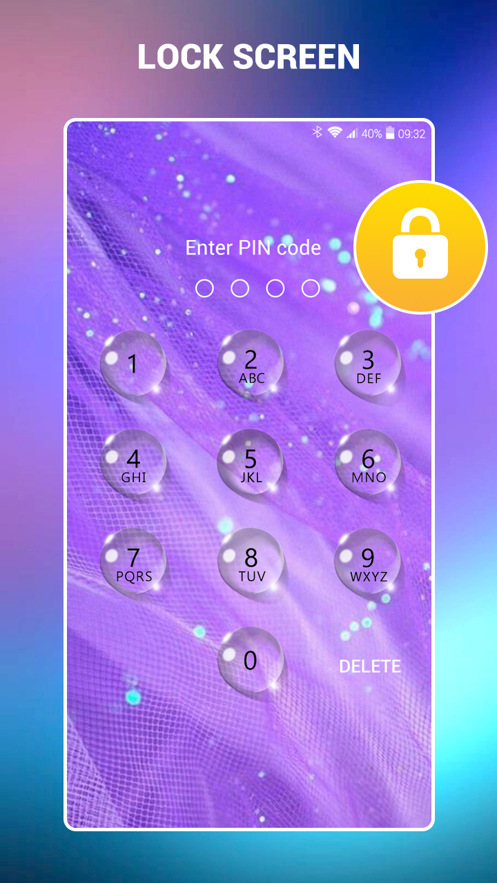 اسکرین شات 7 برنامه Lock screen - water droplets
