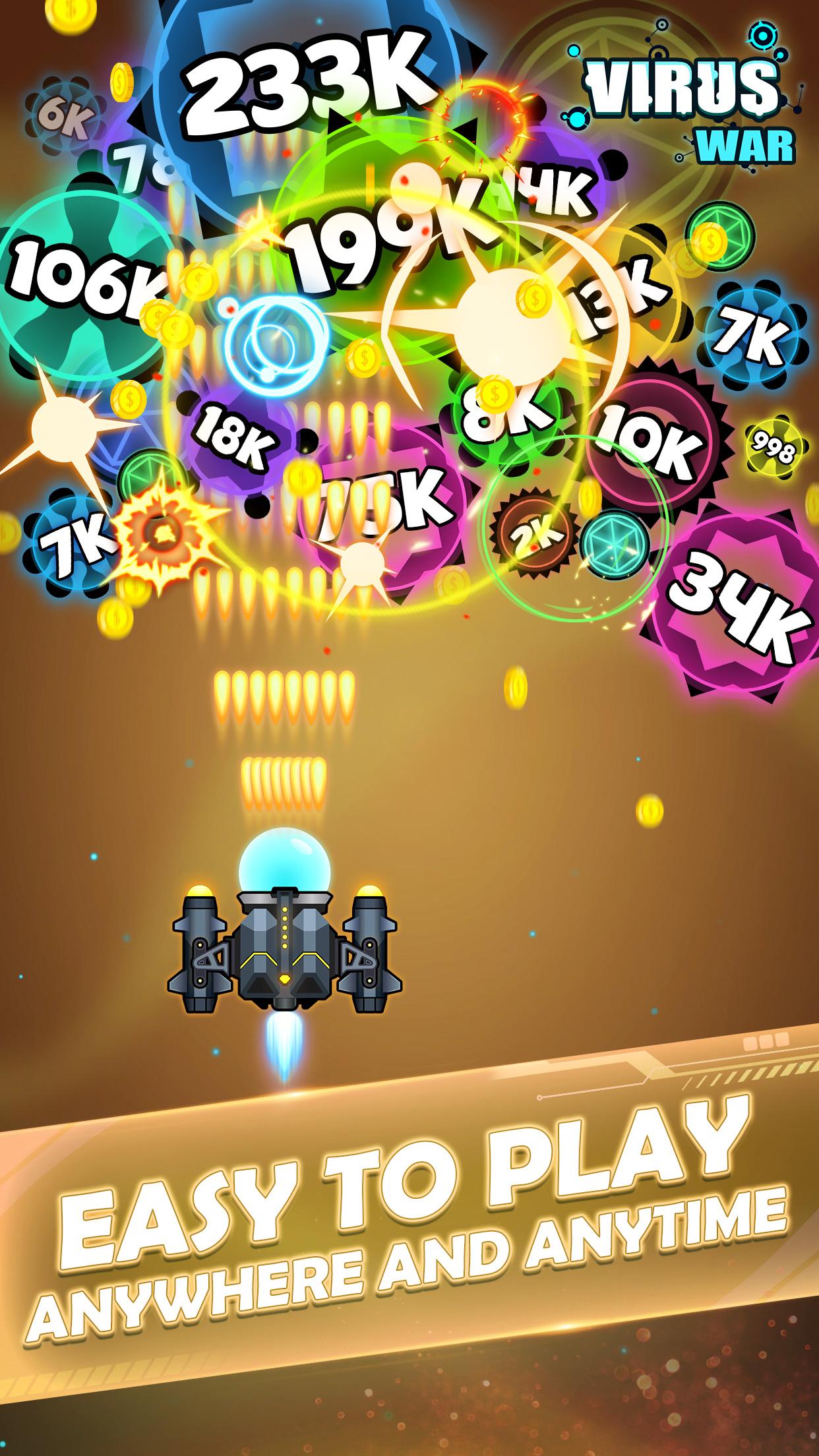 اسکرین شات 3 بازی Virus War - Space Shooting
