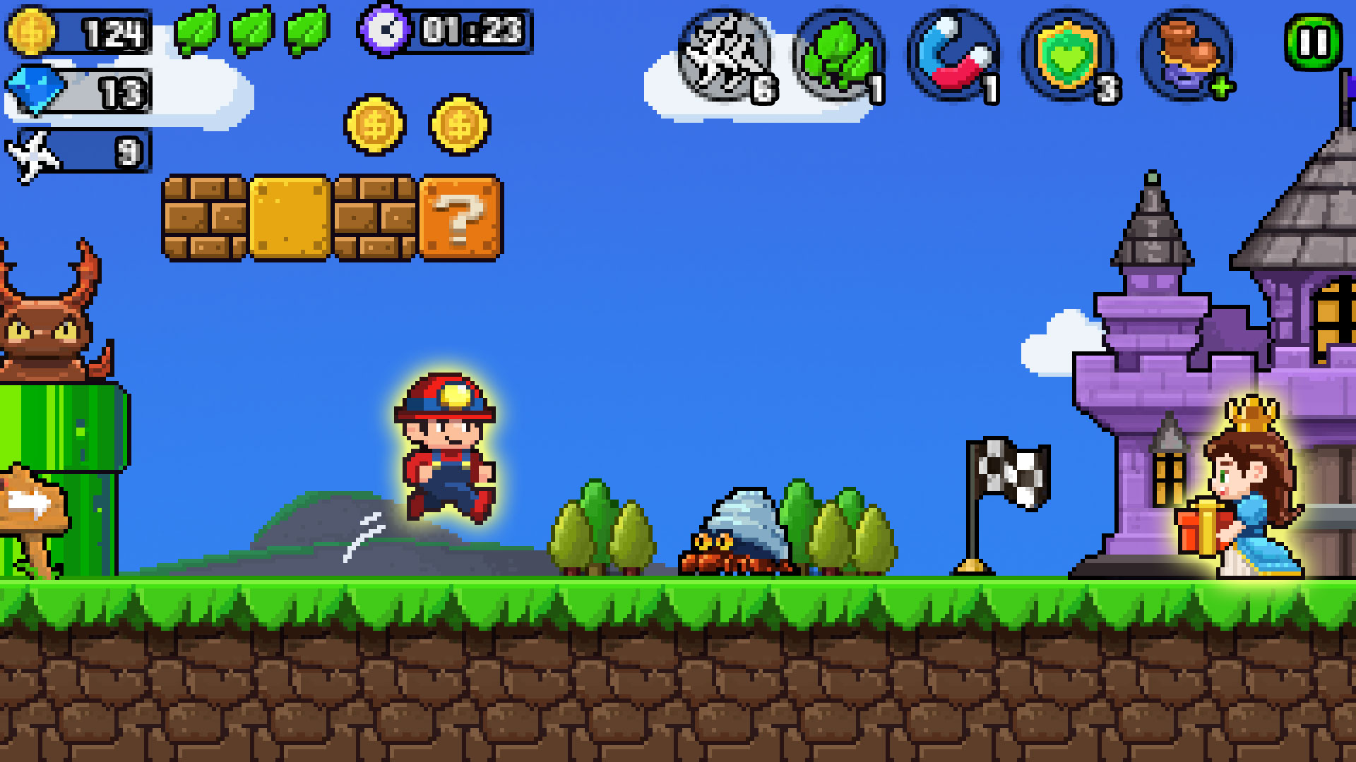 اسکرین شات 1 بازی Pixel World - Super Run