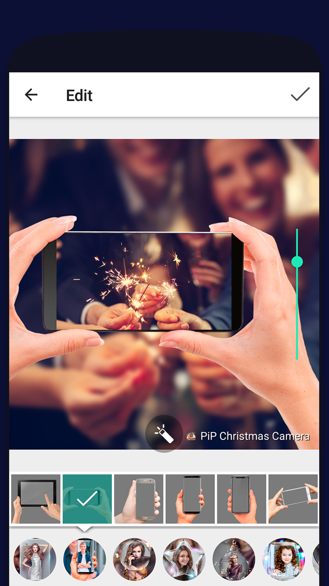 اسکرین شات 2 برنامه PiP Christmas Camera