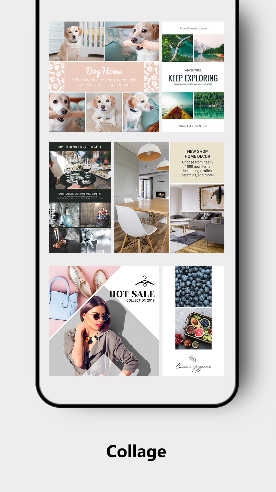 اسکرین شات 4 برنامه Posters: Layout Template maker