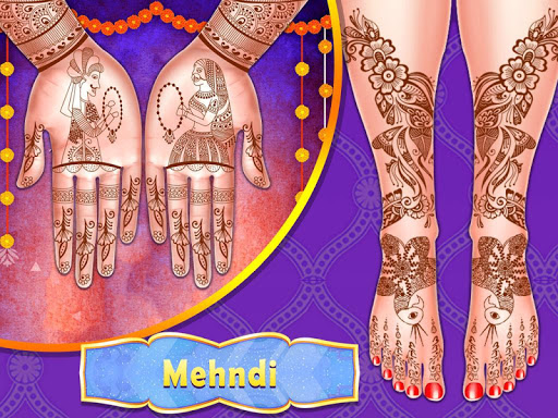 اسکرین شات 2 برنامه Stylist Fashion Indian Wedding Games for Girls