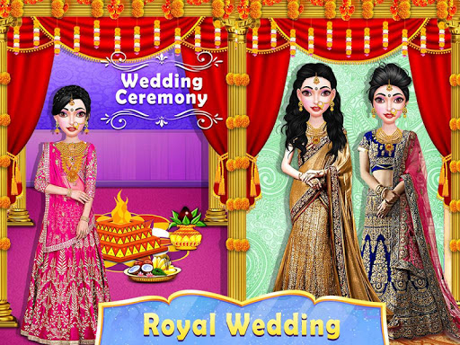 اسکرین شات 4 برنامه Stylist Fashion Indian Wedding Games for Girls