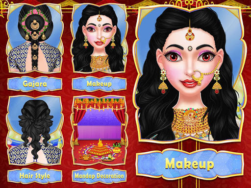اسکرین شات 5 برنامه Stylist Fashion Indian Wedding Games for Girls