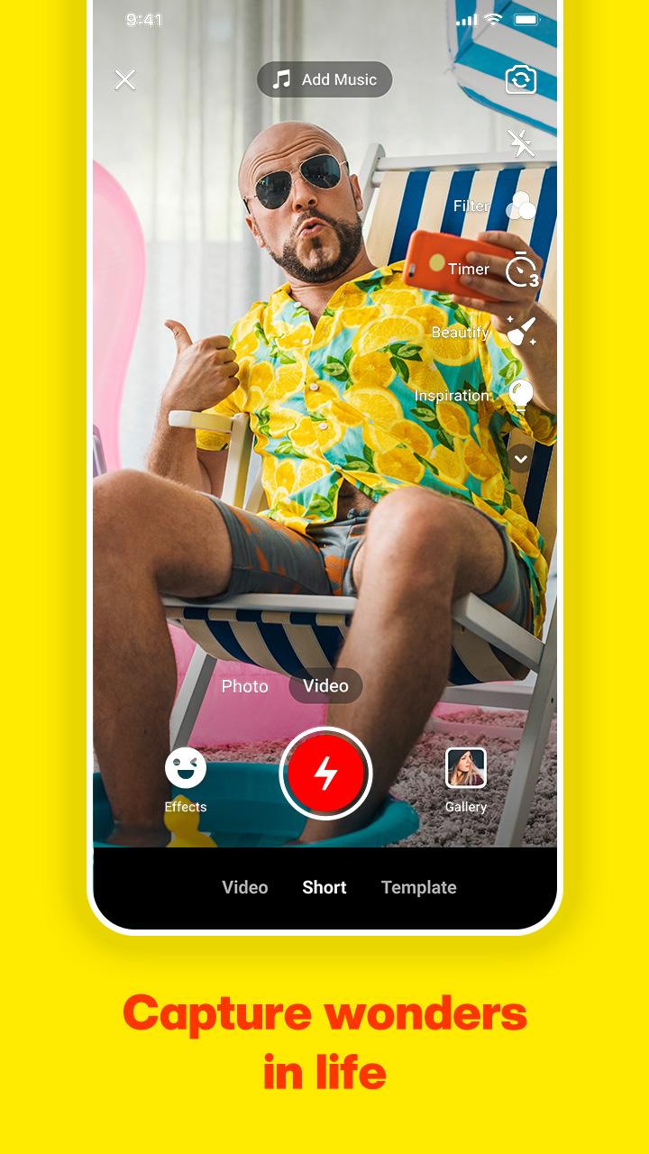 اسکرین شات 8 برنامه Kwai Lite - watch cool videos