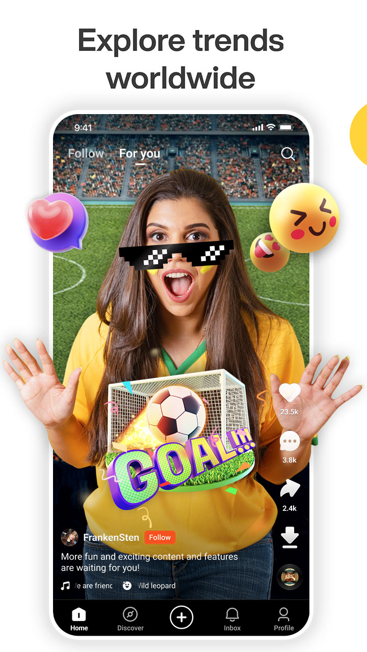 اسکرین شات 2 برنامه Kwai - Cool Video & Social Fun
