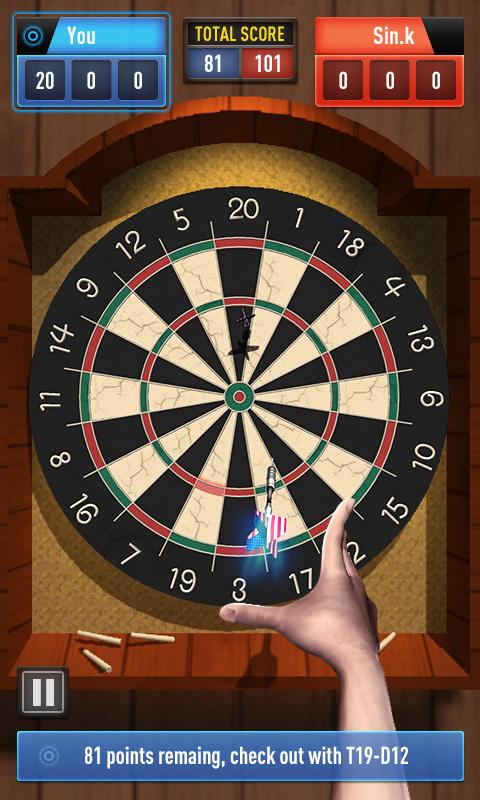 اسکرین شات 1 بازی Darts Master 3D
