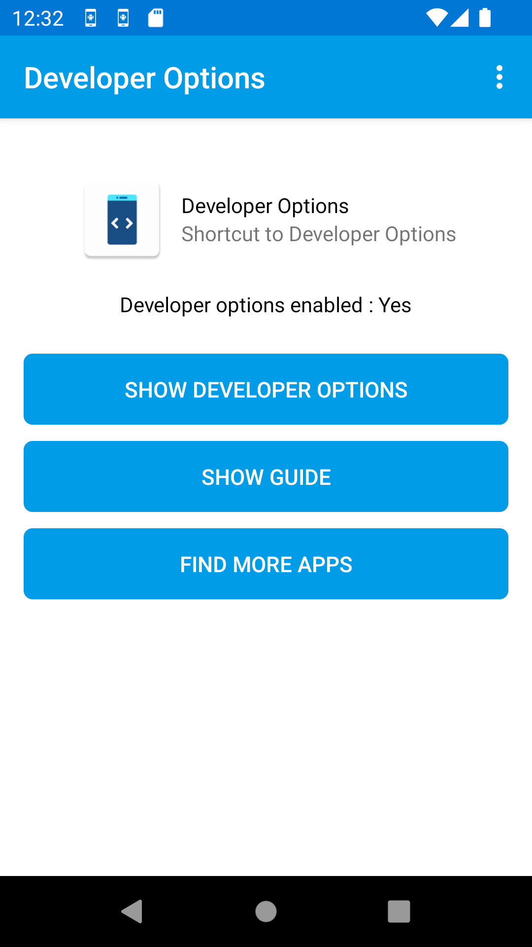 اسکرین شات 1 برنامه Developer Options