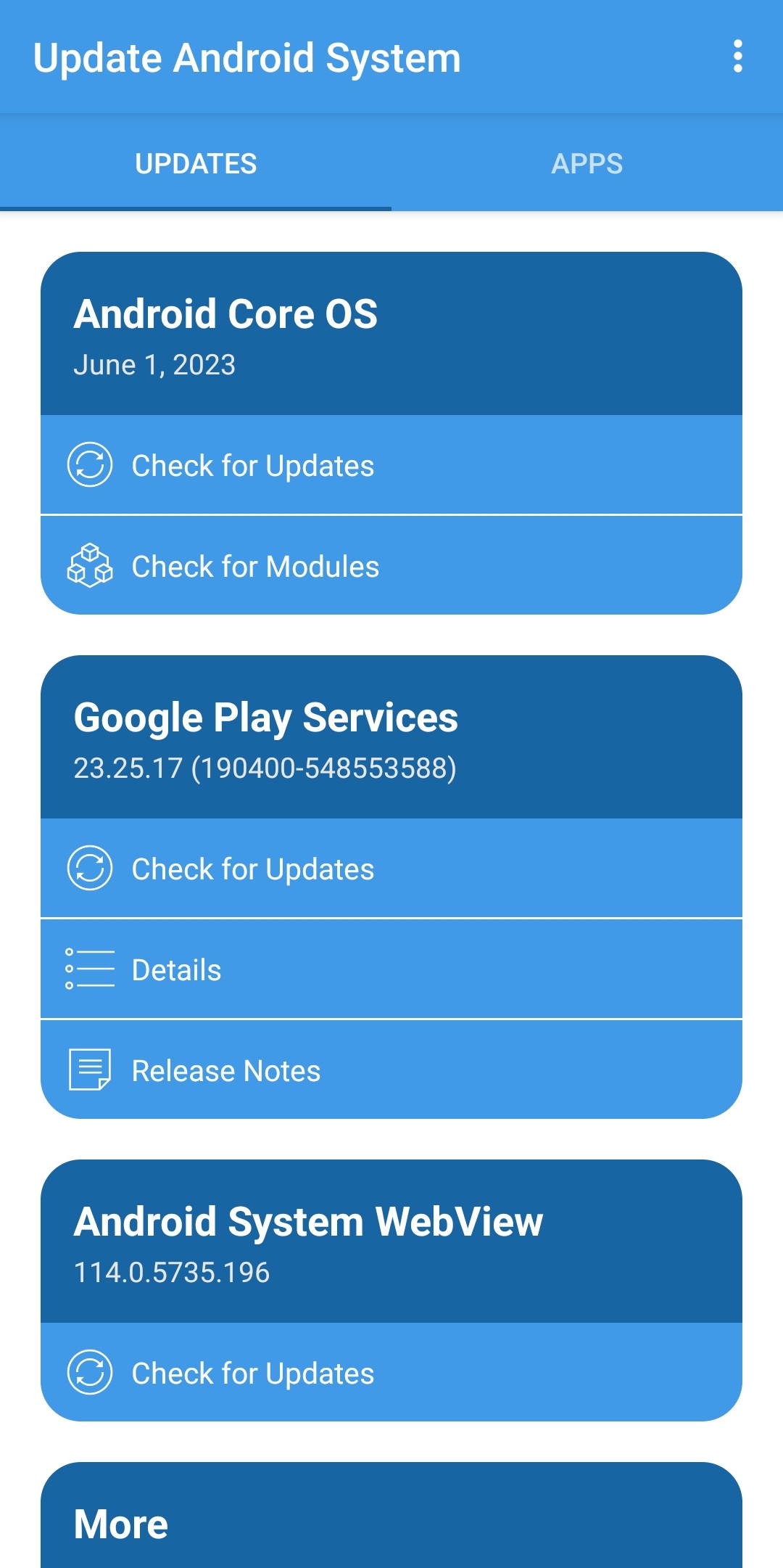 اسکرین شات 1 برنامه Update Android System