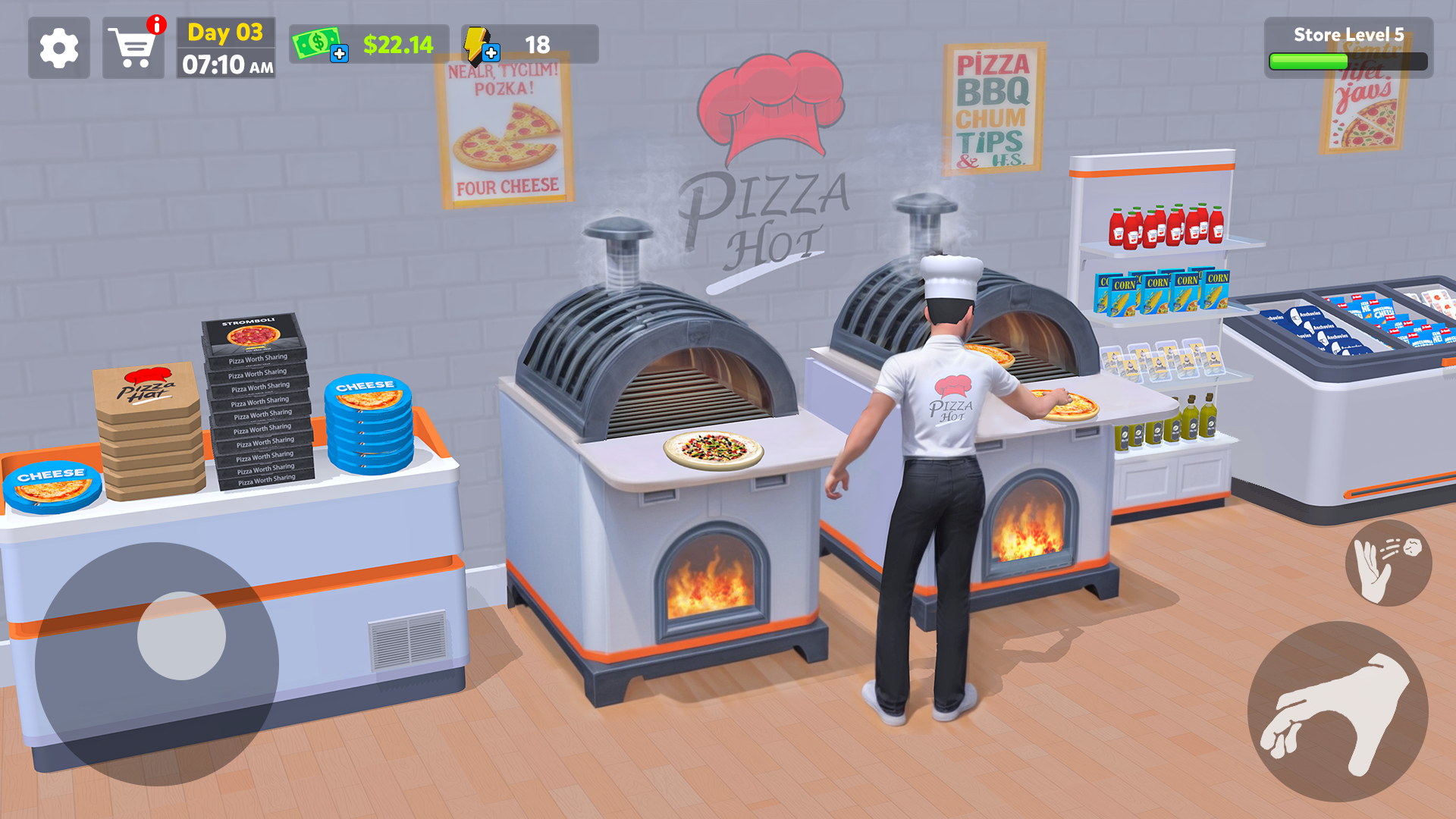 اسکرین شات 2 بازی Pizza Shop Simulator 3D