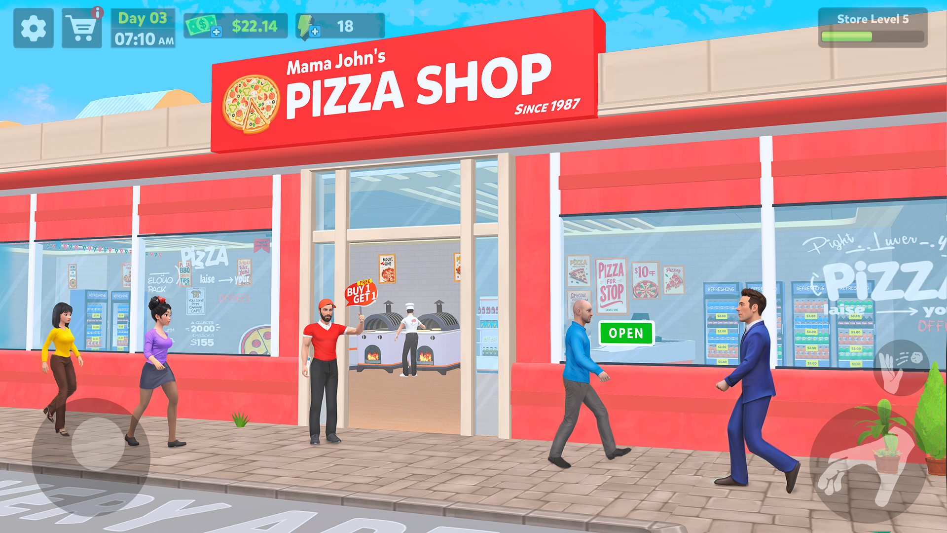 اسکرین شات 1 بازی Pizza Shop Simulator 3D